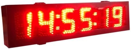 Double Sided Outdoor 5" LED Race Timing Clock Countdown or Up Timer 12/24 Hour Display