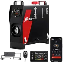 Diesel Heater 8KW, HBS1S Portable Diesel Air Heater with App Control, 10-Temperature Settings, 18% Boost in Burning Efficiency, Auto Start-Stop, and 110V AC 12V 24V DC, for Car, Campers, 2025 Upgraded