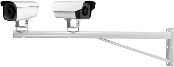 Security Surveillance Camera Mounting Bracket Stand Pole, Indoor Outdoor Wall Mount Monitor Rotary Bracket, Heavy Duty Monitor Holder Metal Base, Security Camera Long Arm Bracket