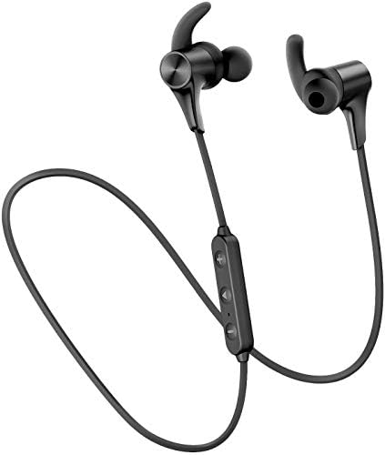 SoundPEATS Bluetooth Headphones Magnetic Wireless Earbuds IPX6 in-Ear Bluetooth 5.0 Wireless Earphones Upgraded Q12 Plus 9 Hours Playtime, APTX-LL, CVC 8.0, 10mm Drivers