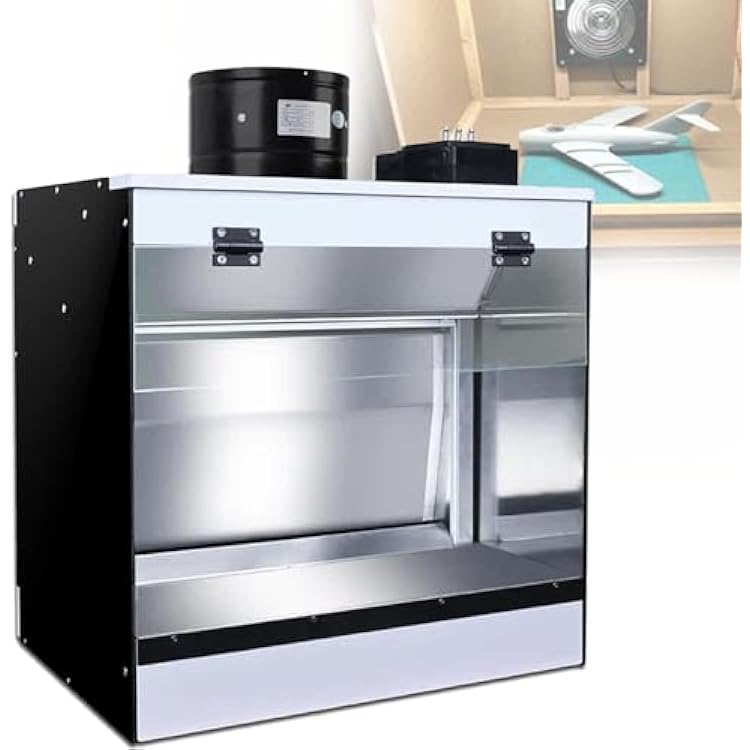 Craft Table Airbrush Booth,Airbrush Spray Booth,Airbrush Spray Booth Kit with Water Curtain Exhausting Air,Multiple Filters,for Model Nail Art Pottery 40  50  40cm