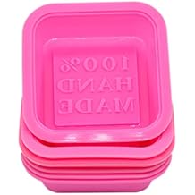 (6-Pack) Soap Molds - 100% Handmade Square Silicon - Sapone