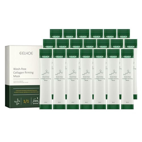 CROOT 20 Packs Korean Collagen Firming Mask Skin Care, Wash-Free Sleeping Mask, Essential Lifting Firming Anti Aging Moisturizing Face