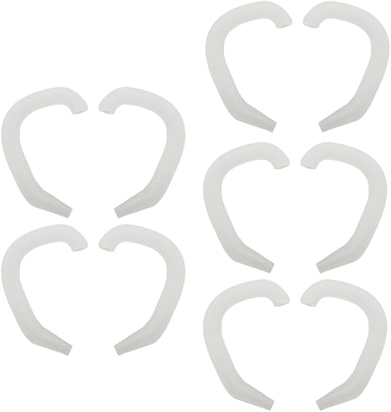 Beavorty 10 Pairs Auricle Corrector Baby Ear Corrector Earloop Ear Pads Corrector Silicone Auricle Ear Auricle Correction Patch Anti Strangulation Newborn Support Tool Silica Gel White