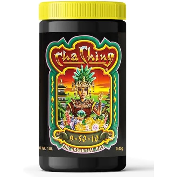 FoxFarm Cha Ching Water Soluble Fertilizer for Late Flowering & Harvest - High Phosphorus Fertilizer 9-50-10 Formula, Supports Fruit Development - Ideal for Hydroponics & Soil Use - 1 lb