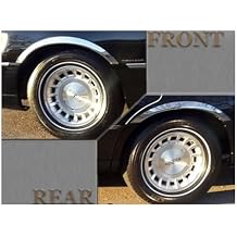 QAA is Compatible with 1998-2002 Lincoln Town Car 4 Piece Molded Stainless Steel Wheel Well Fender Trim Molding, 2.25" Width WZ38680