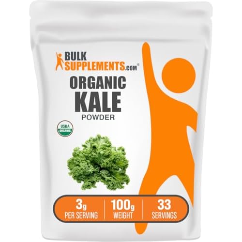 Organic Kale Powder - Greens Powder, Superfood Supplement - Vegan & Gluten Free, 3g per Serving, 100g 3.5 oz Pack of 1