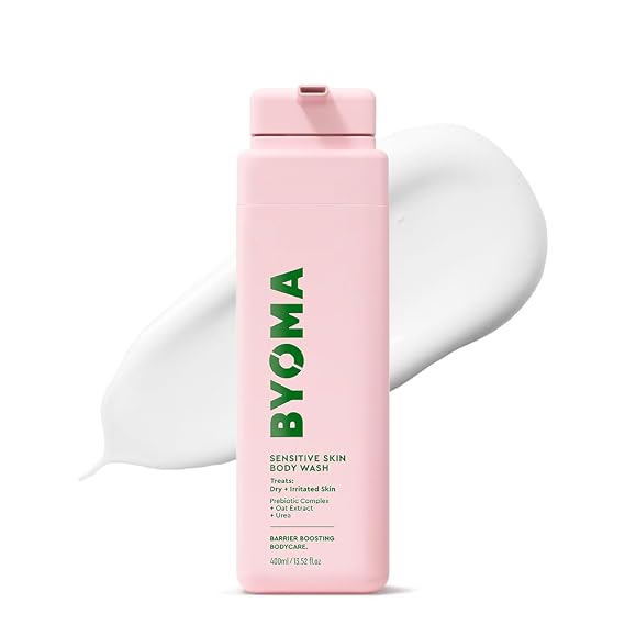 BYOMA Sensitive Skin Body Wash | Fragrance-Free, Colloidal Oat & Urea, Soothes & Relieves Itching, Skin Barrier Support, For Delicate, Irritated Skin