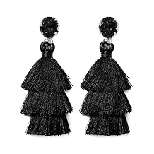 Tassel Earrings for Women - Colorful Layered Tassle Dangle Drop Earrings