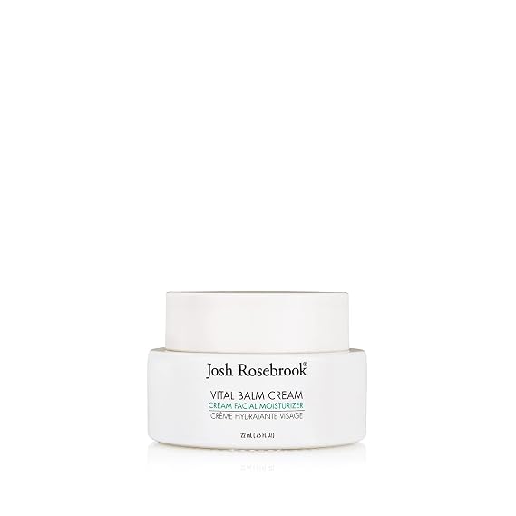 Josh Rosebrook Vital Balm Cream - High Performance Rich Facial Moisturizer, Protects Skin Barrier for All Skin Types Including Dehydrated and Mature. - 22mL - .75 Oz