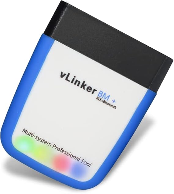 OBDII Bluetooth vLinker BM+ OBD Scanner OBD2 Diagnostic Tool Check Engine Light for Android, IOS & Windows (Bluetooth 4.0)