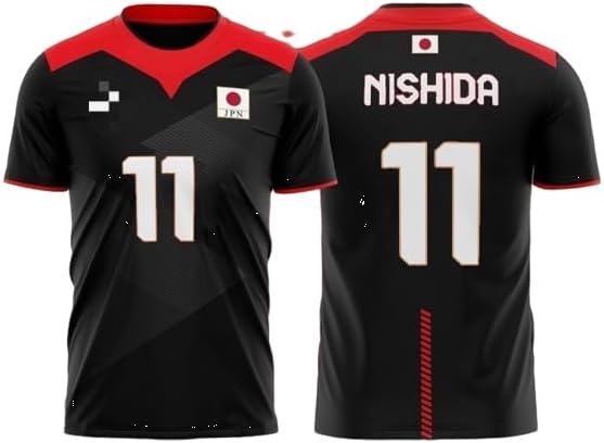 Nishida Japan Volleyball Jersey, Custom Name and Number
