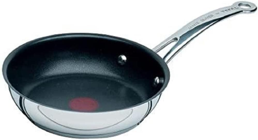 Tefal Jamie Oliver Professional Series, Stainless Steel Coated Frying Pan, 26 cm