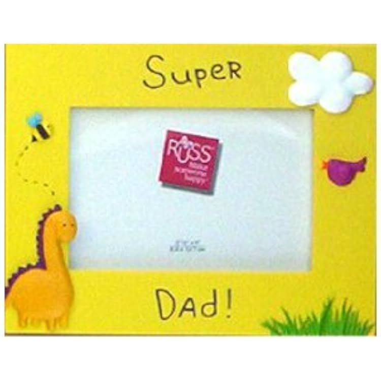 Super Dad Dinosaur Frame Russ Berrie
