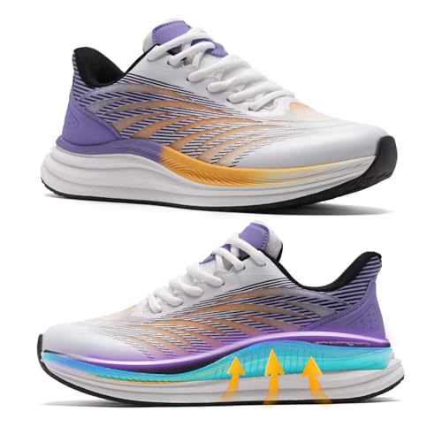OrthoComfoot Mens Orthopedic Plantar Fasciitis Sneakers: Comfortable High Arch Support Running Shoes for Walking, Lightweight Casual Tennis Shoes, Relief Flat Feet, Heel Pain