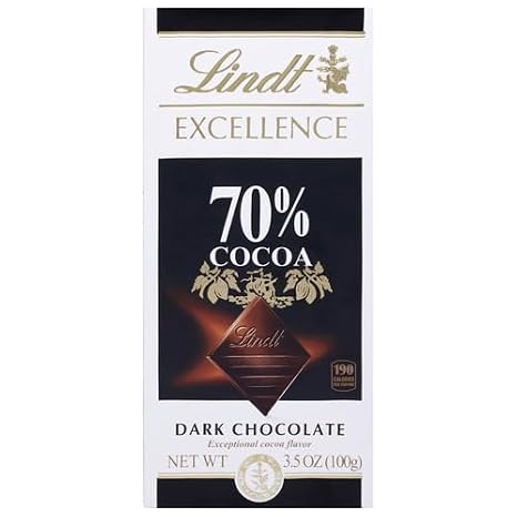 Lindt Excellence 70% Cocoa Dark Bar, 3.5 oz