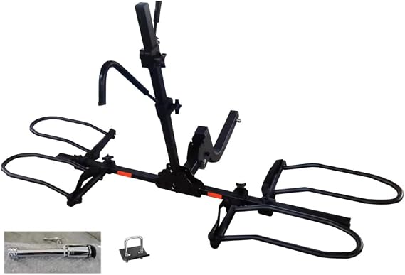 2-Bike Platform Hitch Rack, 180 LB Capacity Heavy-Duty Carrier