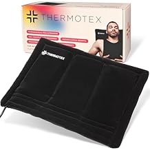 ThermotexFar Infrared Premium Heating Pad Platinum Pain Relief Warms and Relaxes Muscles, FSA-HSA Eligible Large Size for Back, Shoulder, Arms and Legs 17 in. x 13 in.