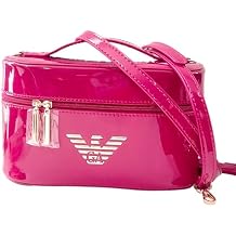 GIORGIO ARMANI PINK POWER OF YOU JELLY VANITY Cosmetic Pouch Makeup Crossbody Plastic Bag Fragrance Bag (8L X 5.5H X 3.5W) - 4992