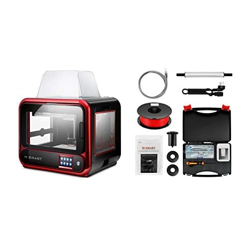2020 Newest Junco M-Smart Desktop 3D Printer, Upgrade from A-Smart, Built Volume 6.7x5.9x6.3170x150x160mm WiFi Connection, Precise Printing with ABS,PLA,TPU,Flexible Filament