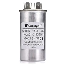 15 MFD uF Well Pump Run Capacitor Pool Pump Run Capacitor CBB65 Single Round