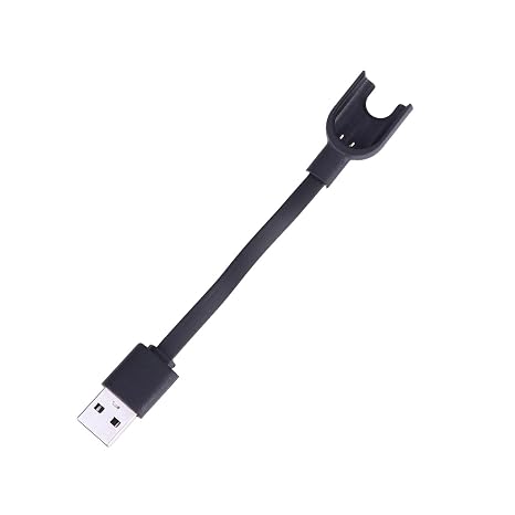 ARTIBETTER Replacement USB Charger Cable for 3 Smart Wristband Black Compact Charging Cord