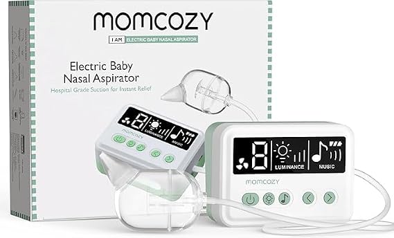 Momcozy Nasal Aspirator for Baby, Hospital-Grade 70 KPa, 9 Levels