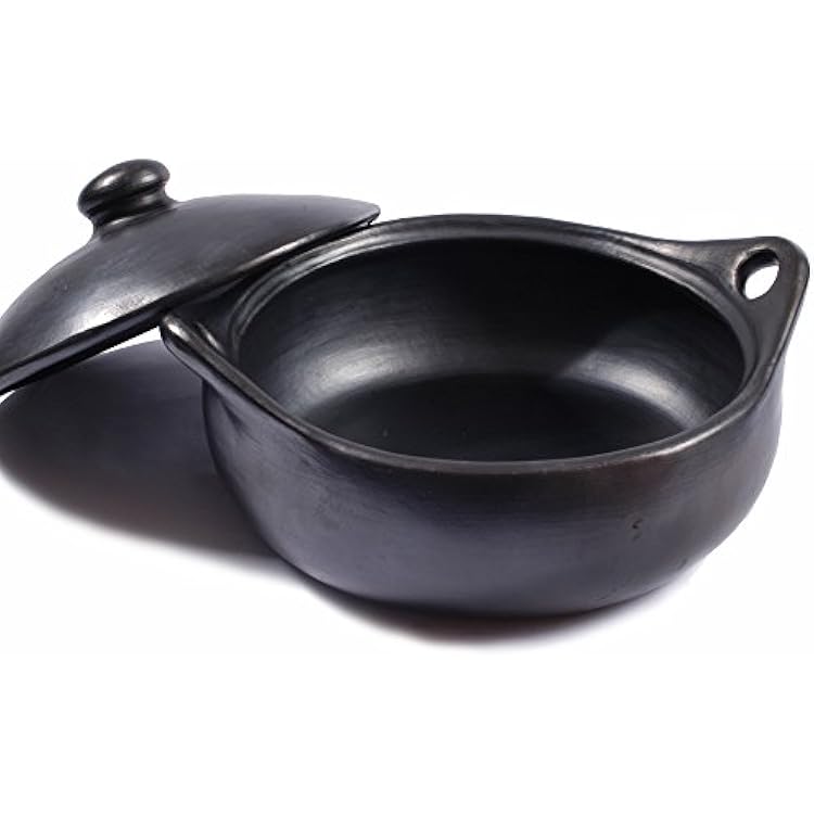 Ancient Cookware, Chamba Flat Clay Casserole, Large, 5 Quarts