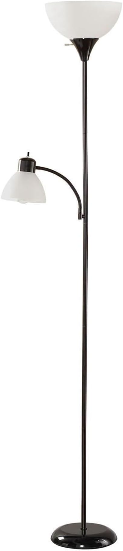 Mainstays 72'' Combo Floor Lamp, Black