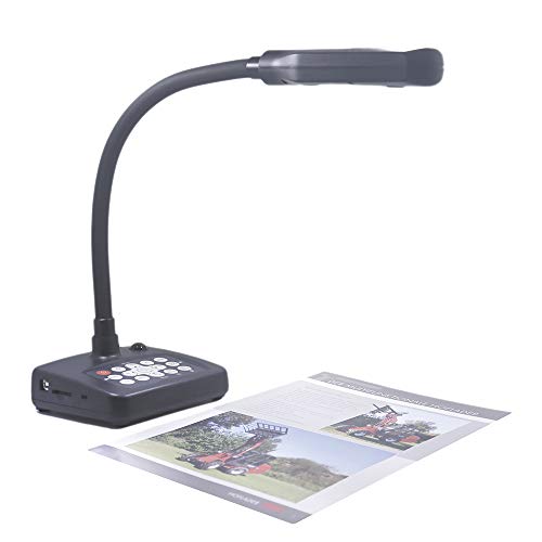 INEBIZ Professional Document Camera with HDMIVGAUSB Output, 5MP Autofocus, Zoom, Light, Flexible Gooseneck Interactive Projection Camera for Teacher Class Office Home