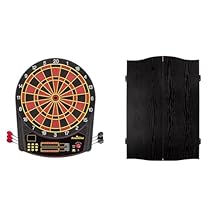 Arachnid Cricket Pro 450 Electronic Dartboard with Black Cabinet