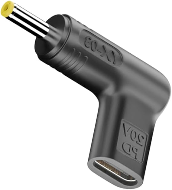 100W USB C - 4.0x1.7mm 20V DCアダプター、100W PD USB Type C - DCアダプター Lenovoノートパソコン充電器対応