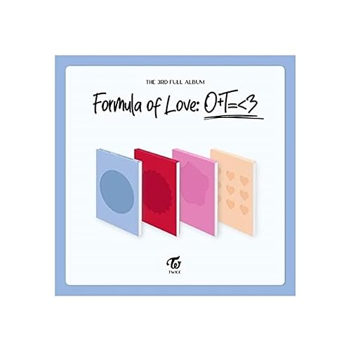 TWICE Formula of Love: O+T=<3 3rd Album STUDY ABOUT LOVE Ver Book+1p Index Photo Paper+2p Scientist ID Card+1p D.I.Y Sticker+1p Break Scratch Card+4p Card+Tracking Sealed