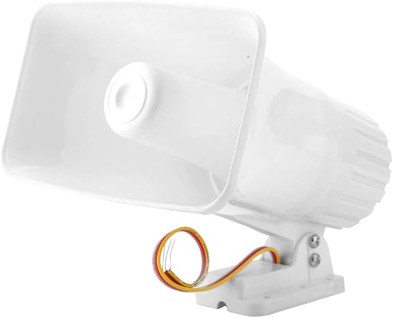 Horn Alarm, 150 dB DC 12V Dual Tone Wired Horn Siren Burglar Alarm System Warning Althorn for Home Security System