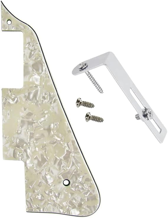 ROZILO LP Standard Pickguard Guitar Pick Guard Scratch Plate for Epiphone Les Paul Aged Pearl