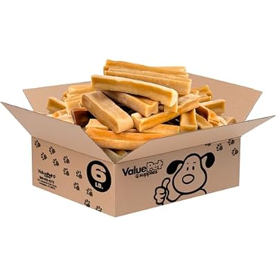 ValueBull Himalayan Yak Cheese Dog Chews, Large, 6 lb Bulk Pack - Long Lasting for Aggressive Chewers, All Natural, Healthy & Safe, Low Odor Nepal Yak Milk Chews