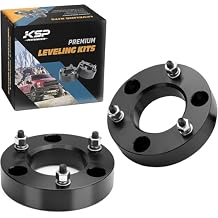 KSP 2" Silverado Leveling Lift Kits, 2in Front Suspension Lift Spacers Compatible With Chevy Silverado GMC Sierra 1500 2007-2026, 2pcs Aluminum Strut Spacers Increase 2inch Space on Pickup&Trucks
