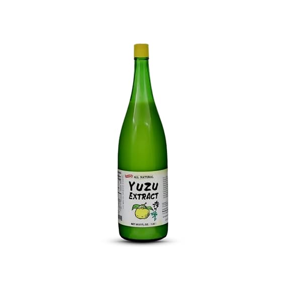 Shirakiku Pure Yuzu Extract - Sweet & Tangy Japanese Citrus Juice for Baking, Drinks & Food Flavoring - 60.8 FL Oz (Pack of 1)