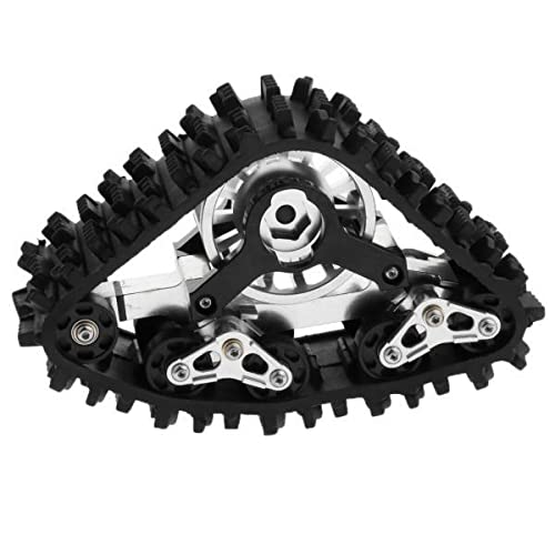 Almencla 2X 1:10 RC Crawlers Tires Track Wheels Mobile Conversion Snow