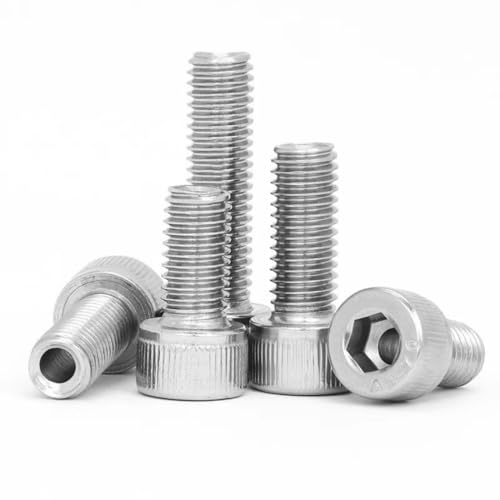 M6 M8 M10 M12 M14 Stainless Steel Allen Hex Socket Head Cap Hollow Screws Bolt M8 x 1.25 x 35mm, Hole 4.2mm,10