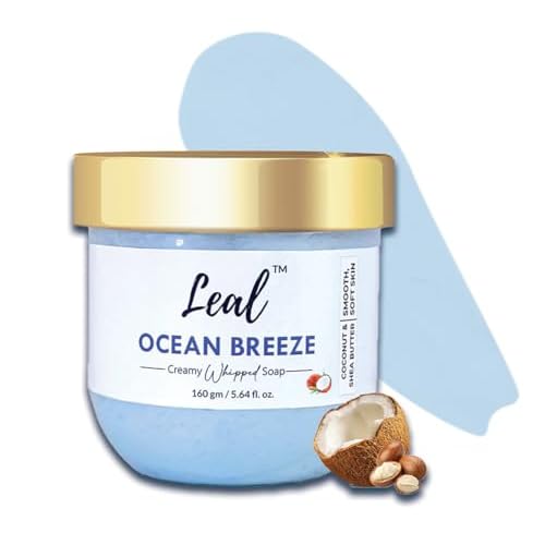 Leal Natural Whipped Soap & Scented Shave Butter, Vegan Whipped Shower Cream Body Wash, Vegan Foam, Whipped Shaving Butter & Whipped Body Soap, Shaving Cream For Women Whipped 160 gm
