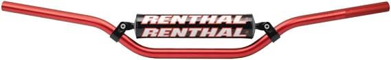 Renthal 971-08-RD-01-185 7/8in. Handlebar - RC/OEM Honda and Kawasaki Bend - Red (7/8in.)
