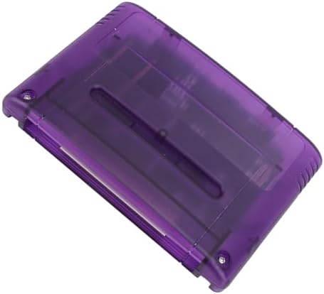 Multi Game Cartridge for SFC, 3000 in 1 Game Flash Memory Card, with 8GB Memory Card, Game Cartridge Expansion Card for SNES, SFC Gaming Console (Transparent Violet)