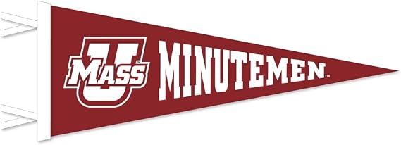 UMass Minutemen Wool Felt Pennant - 9" x 24"