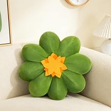 LANPU 17.7" Large Pumpkin Pillow - 7.5" Thick Decorative Cushion, Handcrafted Soft Plush Botanical Inspired Throw Pillow for Sofa & Bed, Aesthetic Nature Decor, Plump PP Cotton Support for Lounging