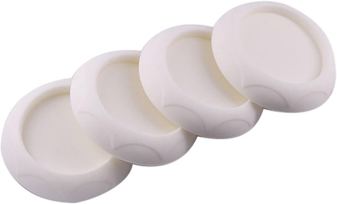 Set of 4 Baby Gates Pet Gates Wall Saver Baby Gate for Dogs Cats Barrier for Stairs Non-Slip Pads Kitchen Slip-Proof Pads White 03