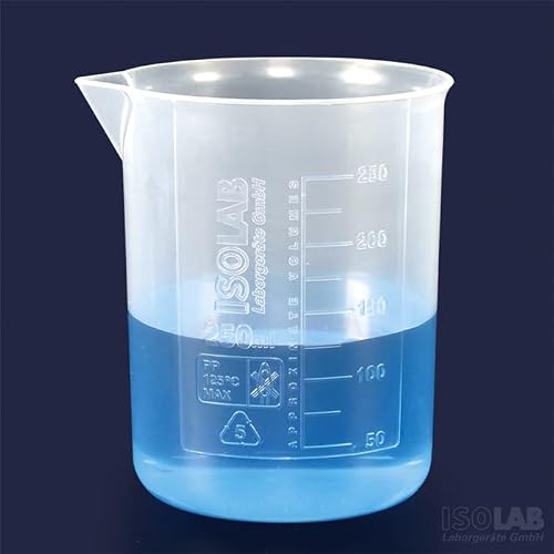 ISOLAB 026.01.050 Beaker Low Form P.P Embossed Scale 50 ml Each
