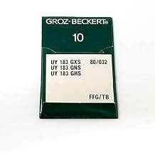 100 Groz-Beckert UY 183GXS UY 183GNS UY 183GHS Industrial Streamlined High Speed Lockstitch Sewing Machine Needles (80/032/12)