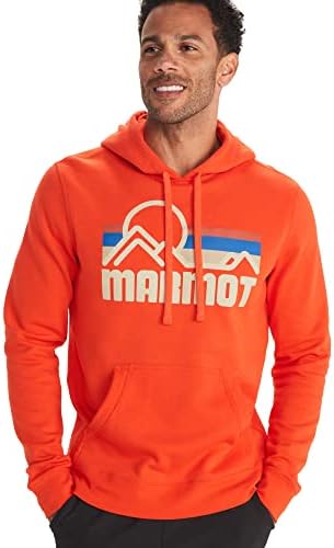 MARMOT Mens Coastal Hoody - Hooded Sweatshirt with Screen Printed Graphic, Jersey Lined Hood and Kangaroo Pocket
