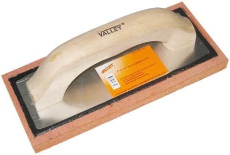 Rubber Float with Wood Handle, 4" x 12" x 3/4"